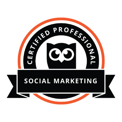 Hootsuite 'Certified Professional Social Marketing' icon