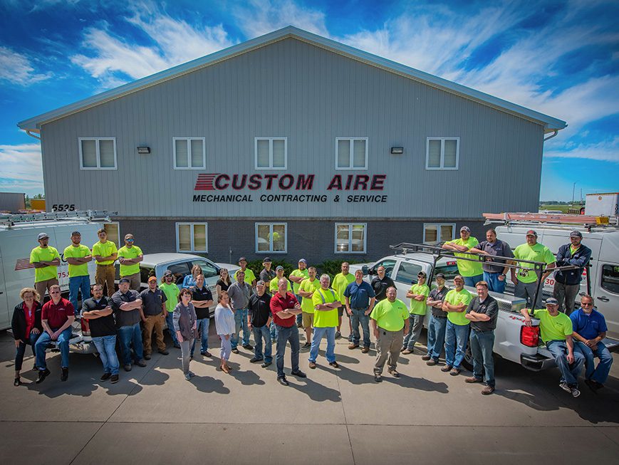 Company branding image of Custom Aire employees