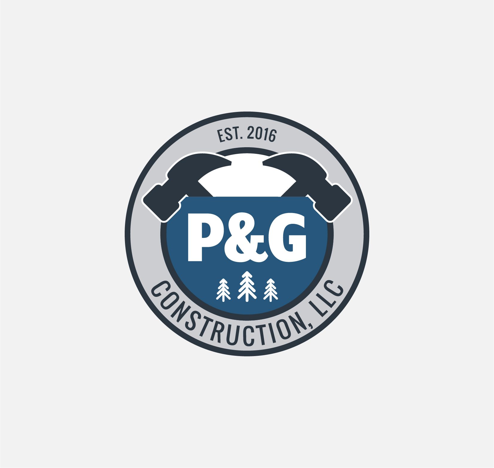 P&G Construction logo