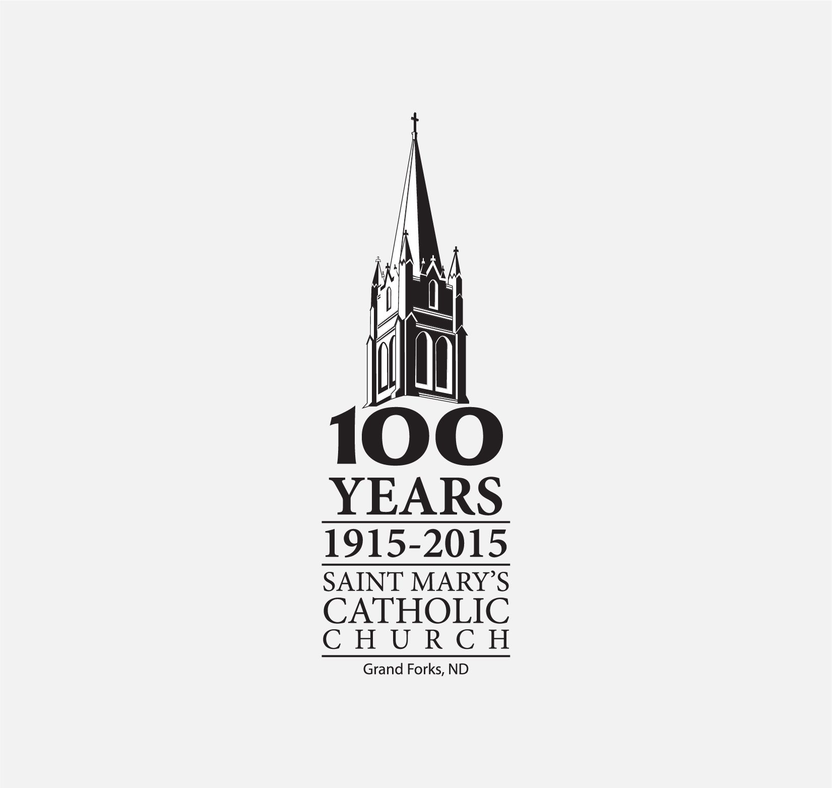 St Mary's Catholic Church 100 Years logo